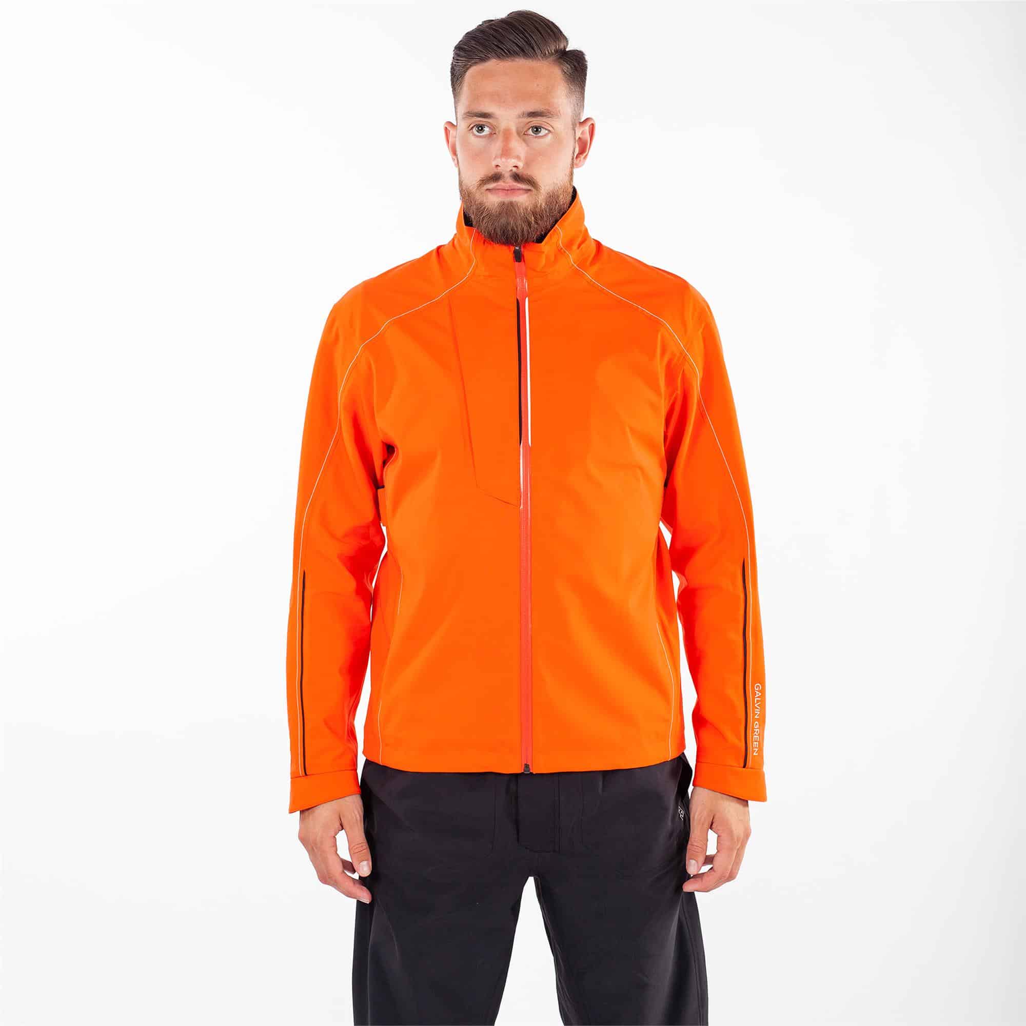 Galvin Green Apex Gore-Tex Mens Waterproof Golf Jacket Red Orange
